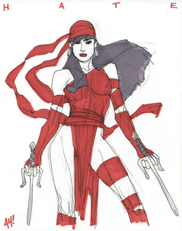 Elektra by Adam Hughes