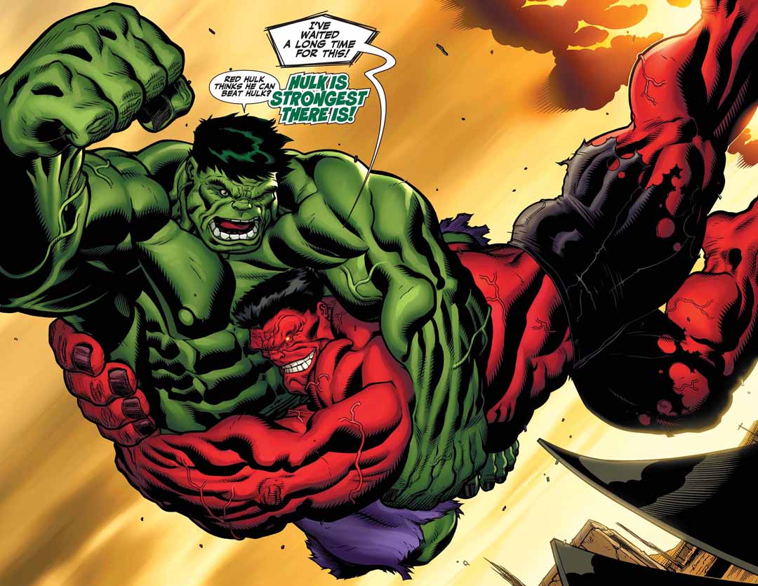 Green Hulk vs Red Hulk