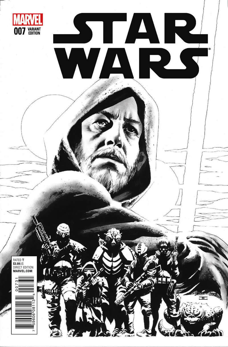 STAR WARS #7 sketch variant cover by John Cassaday
