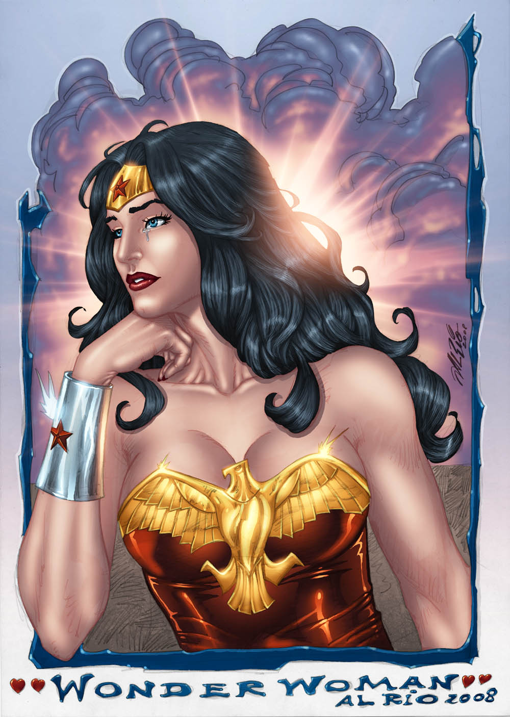 Wonder Woman Pin Up 2008 Color