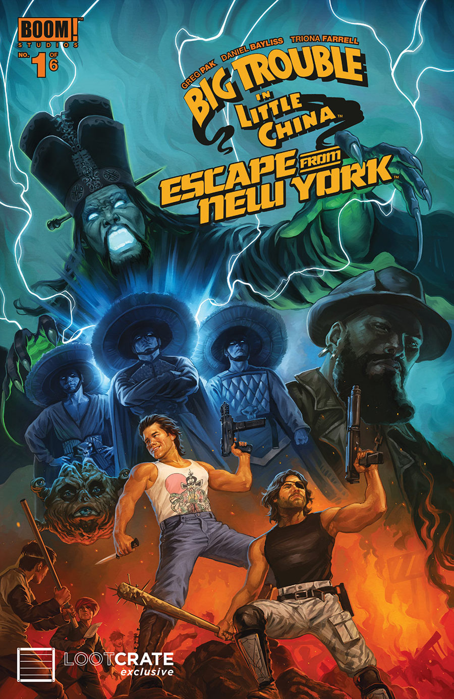BIG TROUBLE IN LITTLE CHINA/ESCAPE FROM NEW YORK #1 Cover by Nick Robles