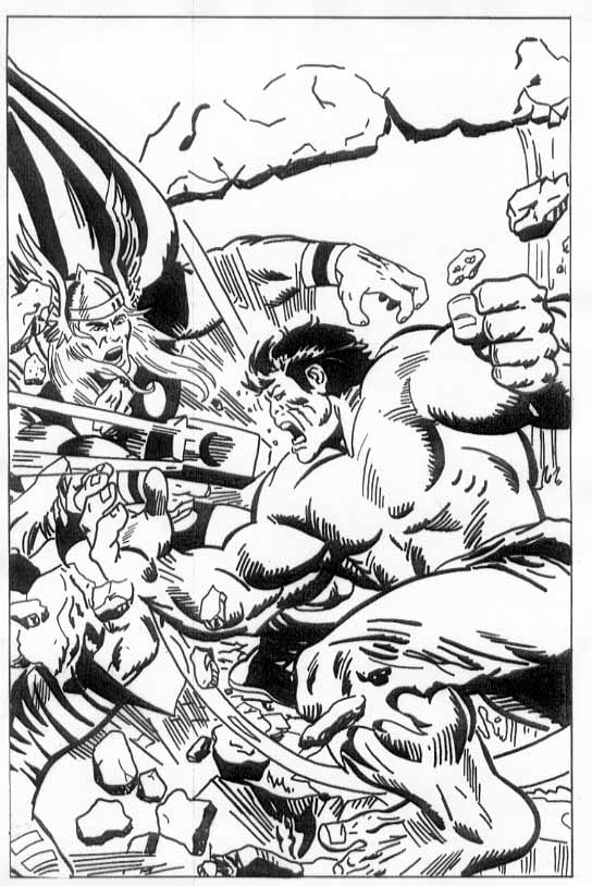 Jerry Butler Hulk # 255 cover recreation