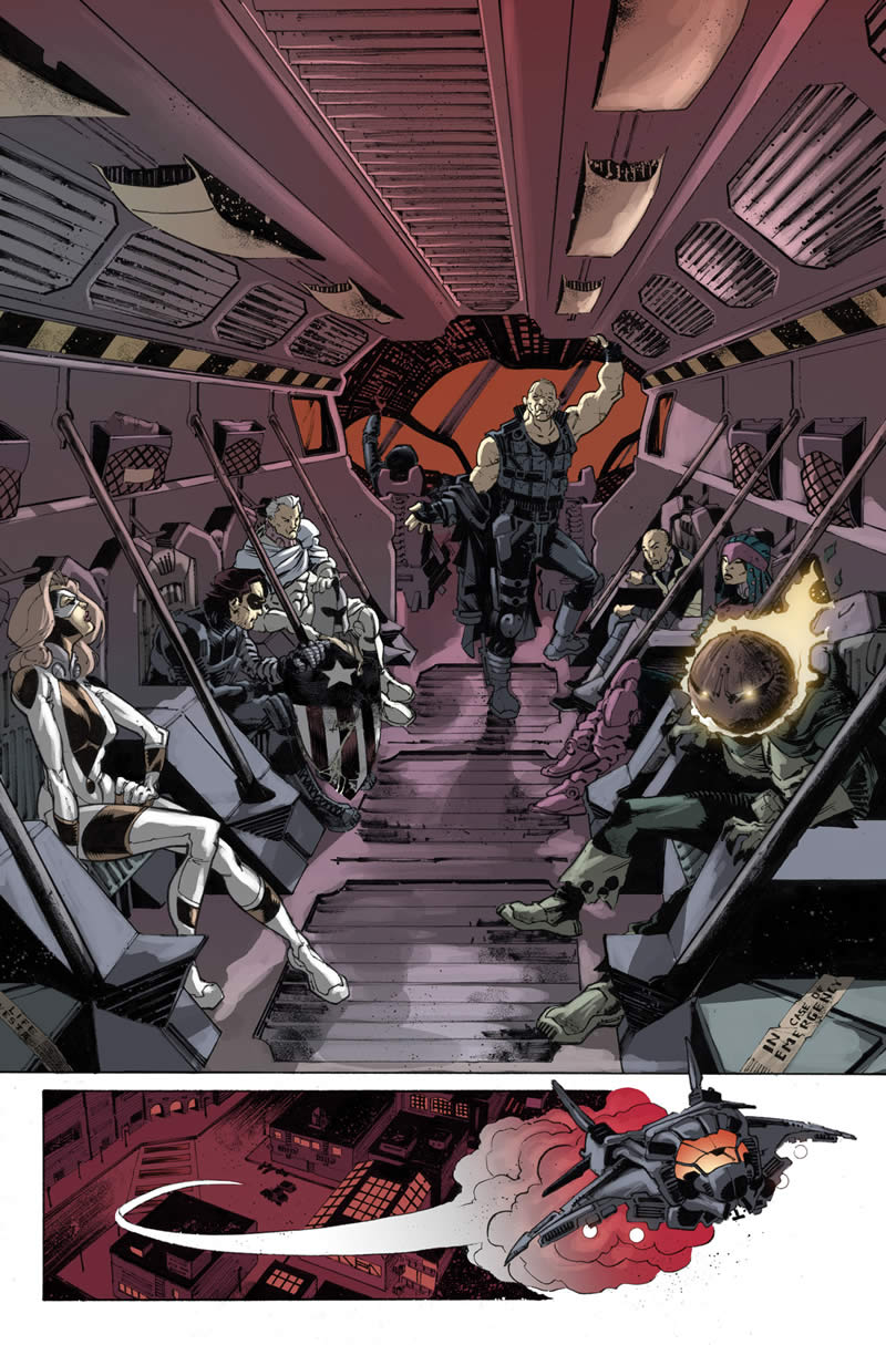 RED SKULL #1 preview 2 Art by LUCA PIZZARI