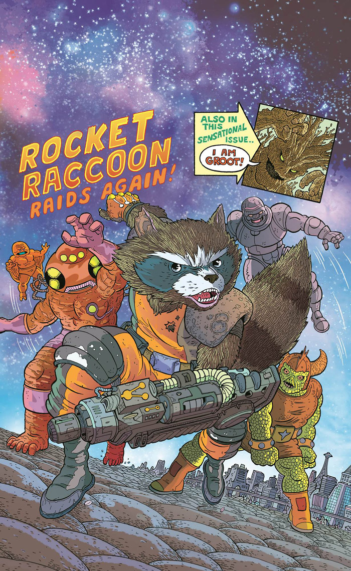 CAPTAIN AMERICA & THE MIGHTY AVENGERS ROCKET RACOON GROOT VARIANT FARINAS