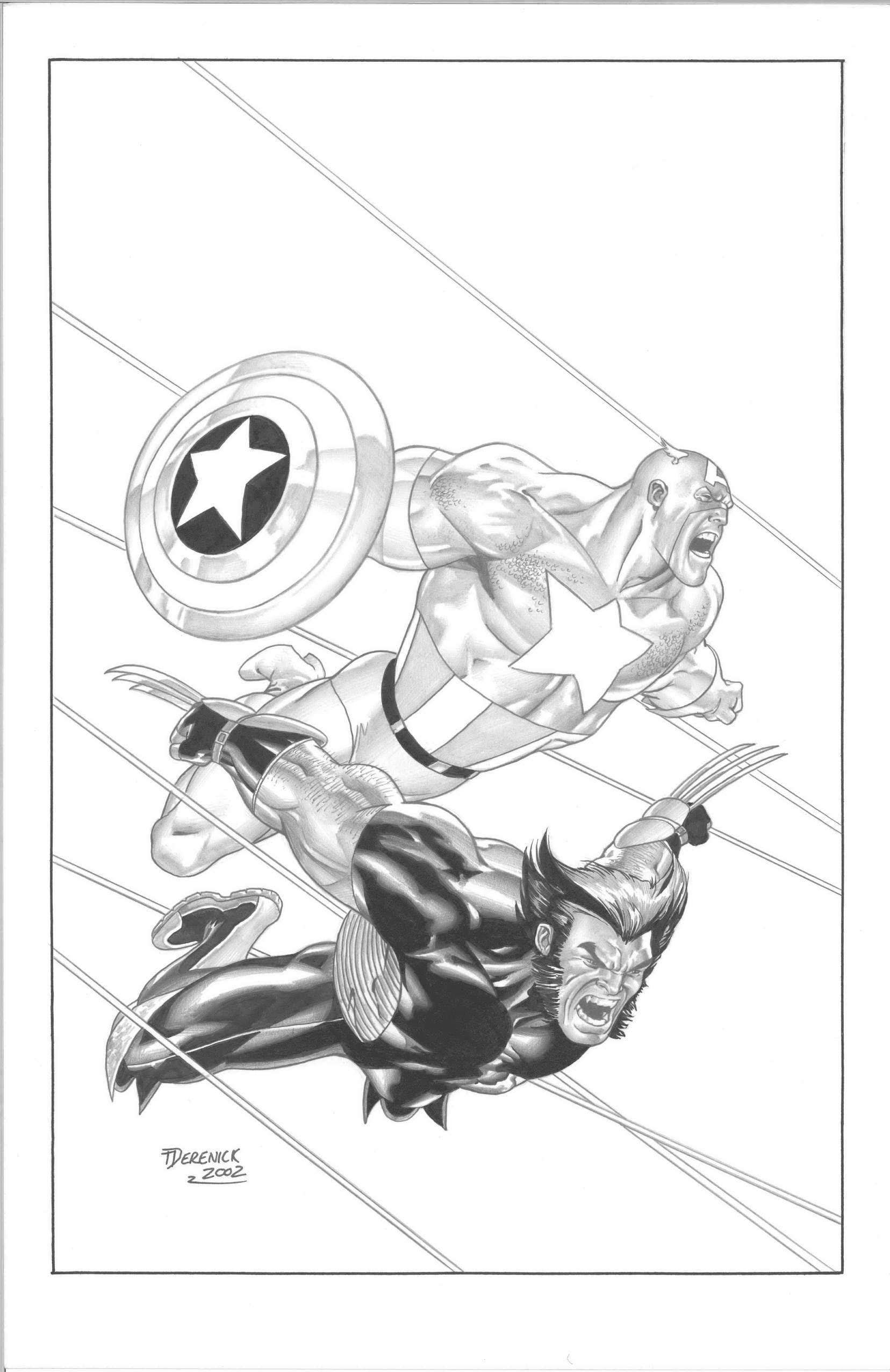 Marvel Wolverine/Captain America Mini Series 2002 Cover