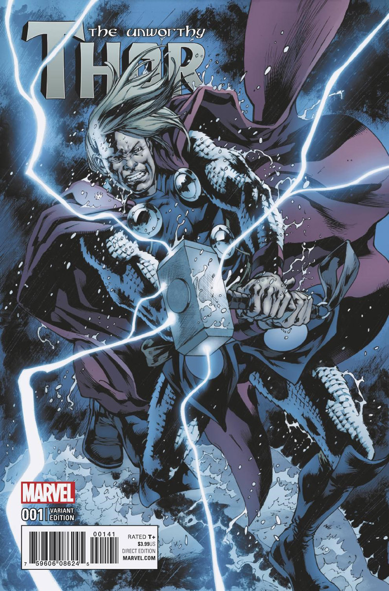 THE UNWORTHY THOR #1 Variant Cover by Bryan Hitch