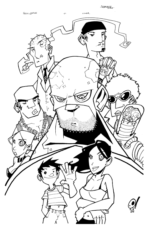 Hero@Large #01 Back Cover (inks)