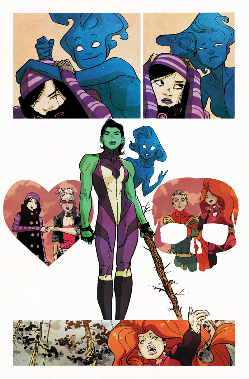 A-FORCE #5 Preview 3 art by BEN CALDWELL