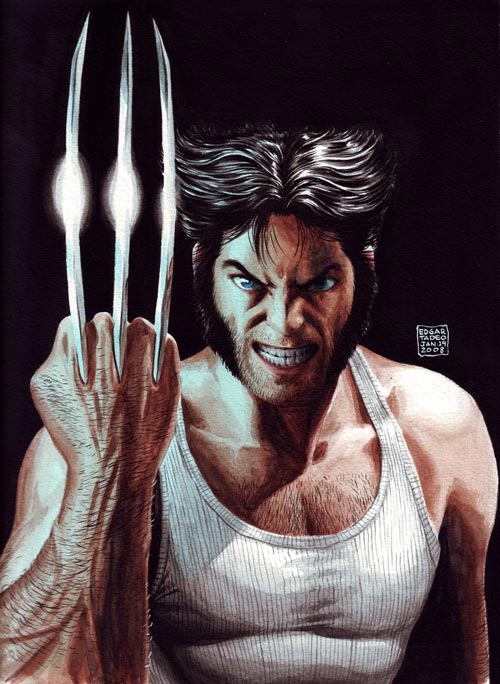 Wolverine Painting by Ed Tadeo