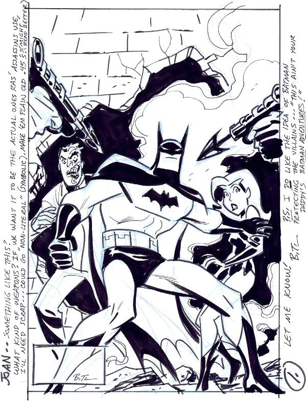 Batman Adventures #1 Cover Sketch