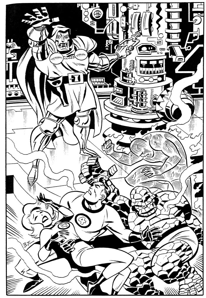 Bruce Timm - Doom and Fantastic Four
