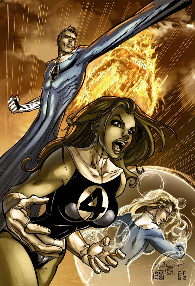 She-hulk with Fantastic Four