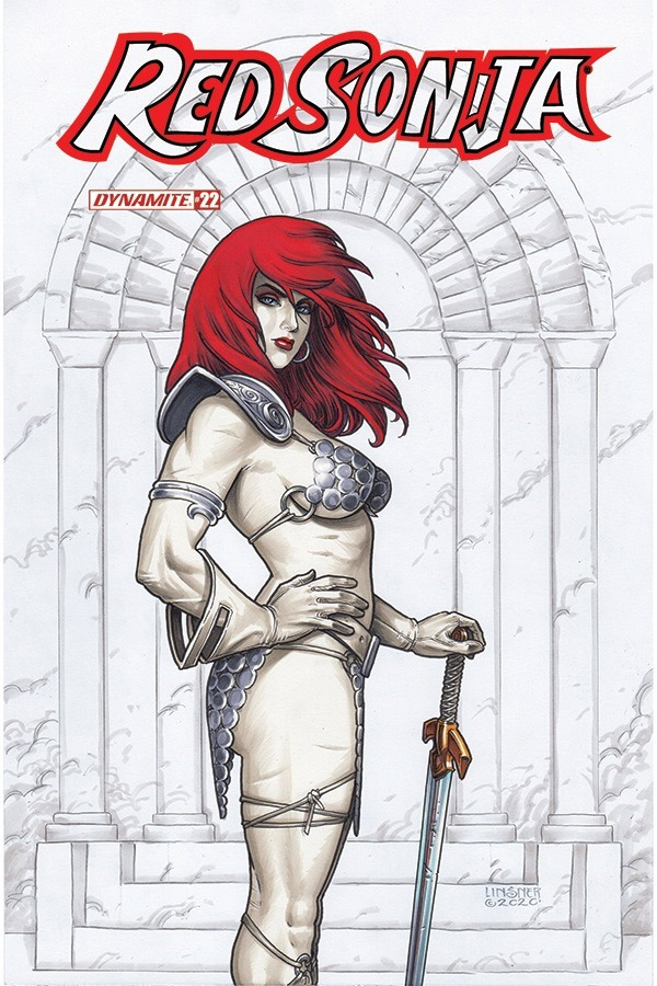 Red Sonja #22 cover by Linsner