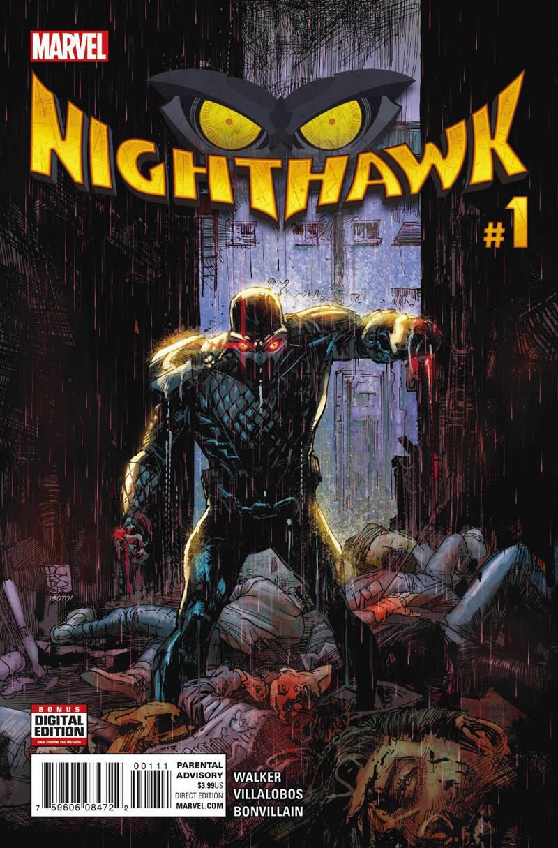 NIGHTHAWK #1 Cover by DENYS COWAN & BILL SIENKIEWICZ