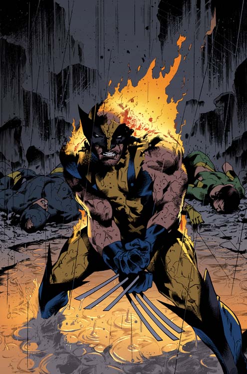 Wolverine on Fire