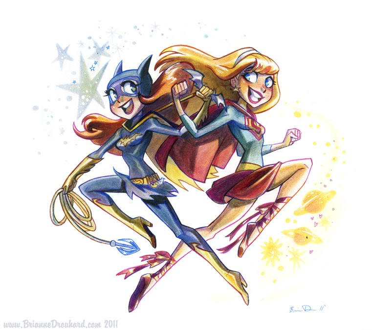 Supergirl & Batgirl super sparkle attack