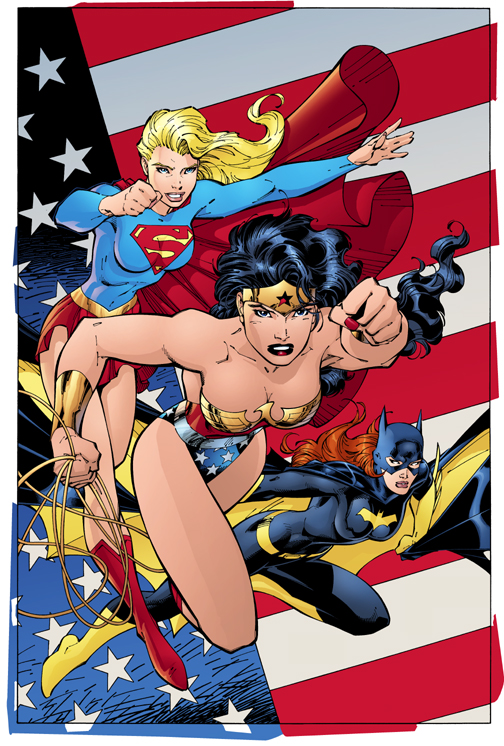 Wonder Woman, Supergirl and Batgirl