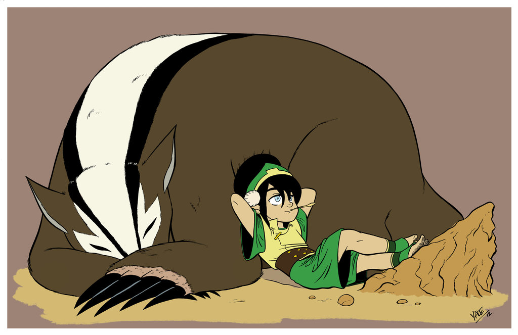 Toph and Badgermole.