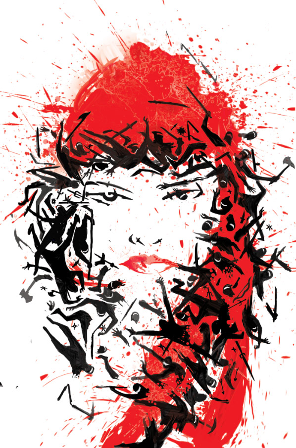 Elektra #1 cover by MIKE DEL MUNDO