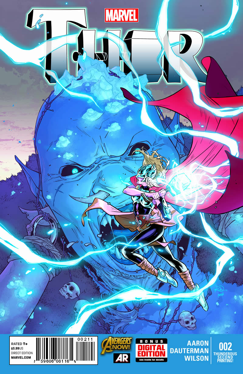THOR #2 SECOND PRINTING VARIANT COVER
