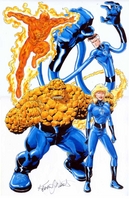 Kevin West Fantastic Four Pin-up