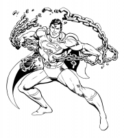 Superman Breaking Chains by Garcia-Lopez