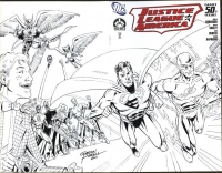 JLA #50 cover by Gordon Purcell