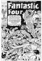 Larry Jones Fantastic Four # 100 cover recreation
