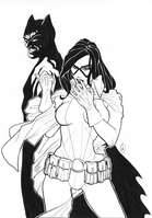 Huntress/Batman by Roadkill