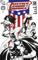 JLA #50 cover by Mike Perkins