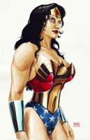 Wonder Woman Painting by Ed Tadeo