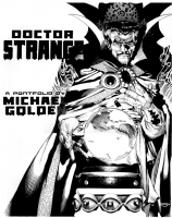 Michael Golden Doctor Strange Portfolio Sleeve Illustration
