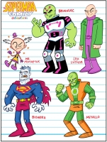 SUPERMAN FAMILY ADVENTURES villains character designs