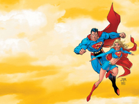 Superman & Supergirl Wallpaper