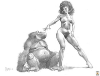 Girl and Gorilla