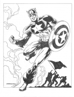 CIVIL WAR II #7 Black and White Variant Cover by Jim Steranko