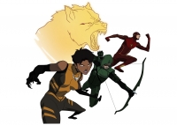 Vixen, Arrow, and Flash
