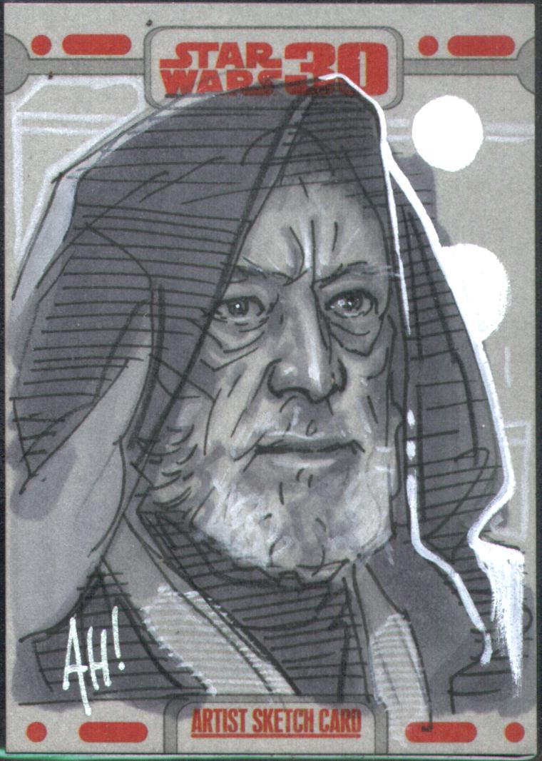 Topps Star Wars 30th Adam Hughes Sketch Obi Wan Kennobi
