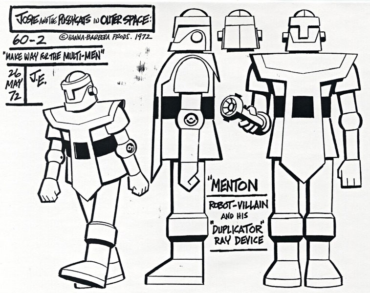 Jose and the Pussycats In Outer Space Model Sheet - Menton