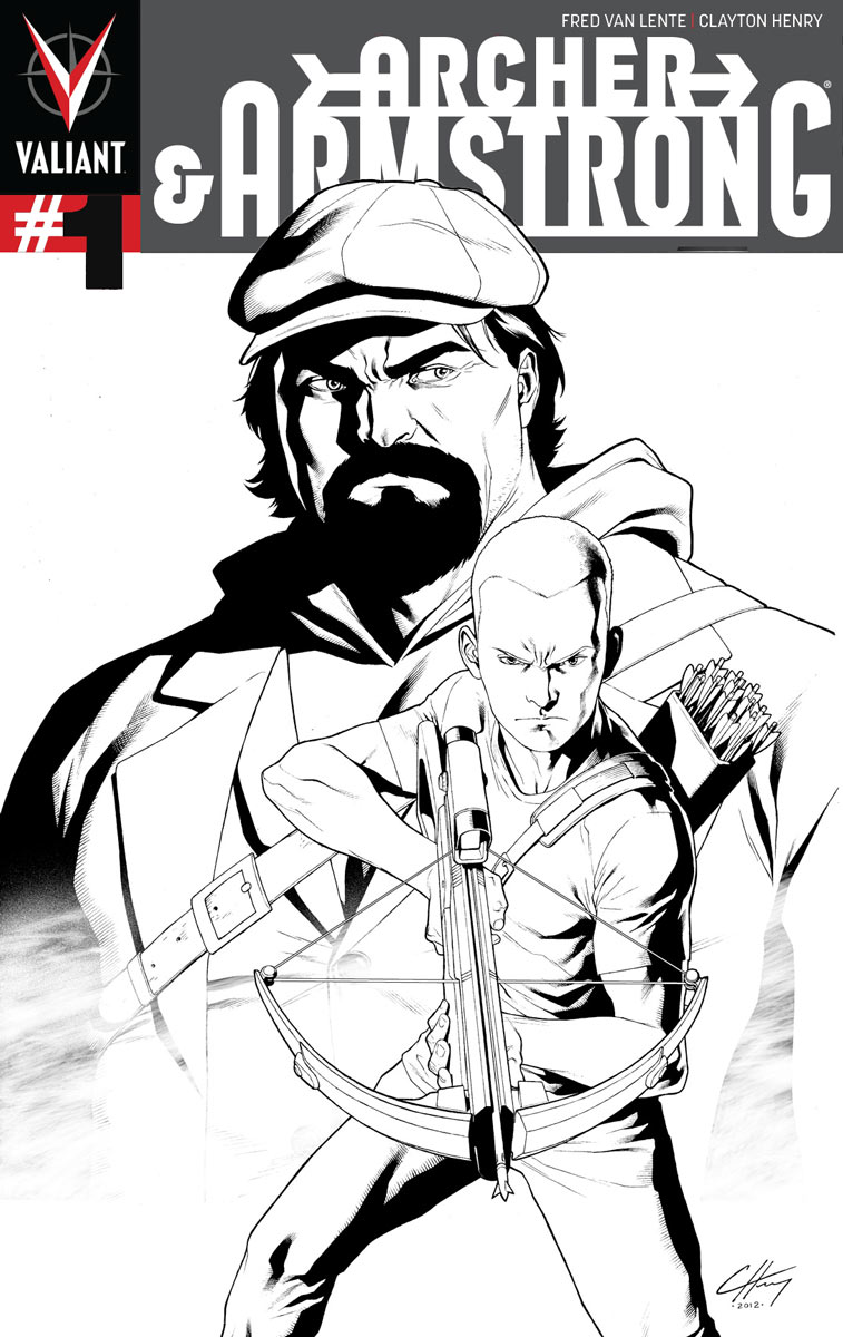 ARCHER & ARMSTRONG #3 THIRD PRINTING SKETCH VARIANT