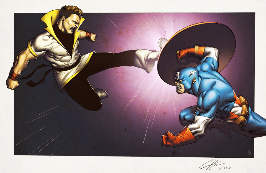 Captain America vs. Karate Kid