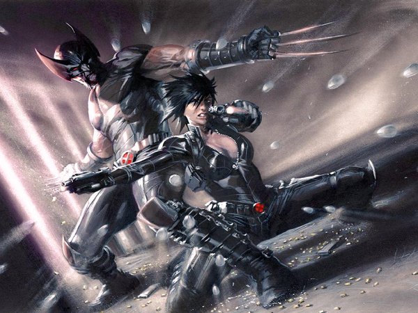 Wolverine and Domino by Gabriele Dell'Otto