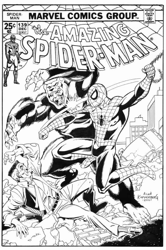The Amazing Spider-Man #139 "The Grizzly" alternate Cover - ALAN KUPPERBERG