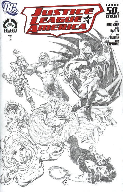 JLA #50 cover by Chris Ivy