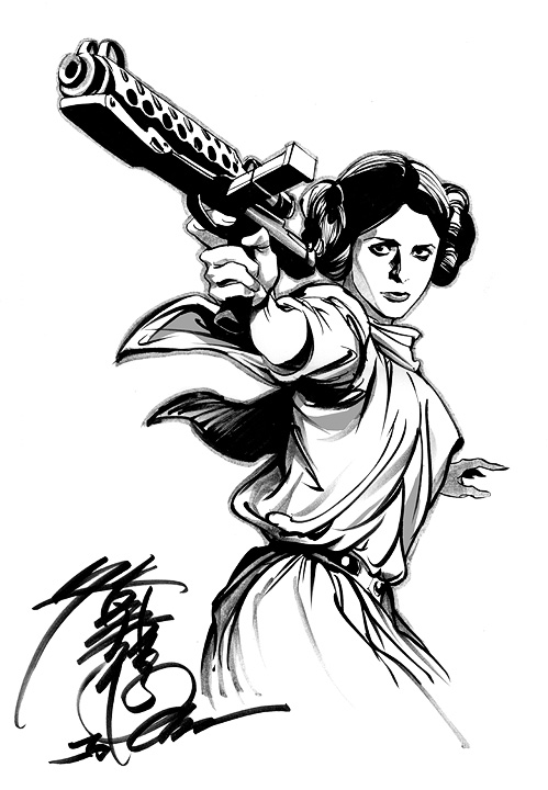 Princess Leia Con Sketch 2009