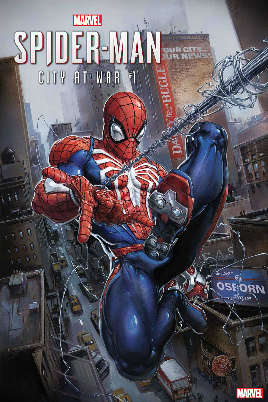 SPIDER-MAN: CITY AT WAR #1 Cover by CLAYTON CRAIN