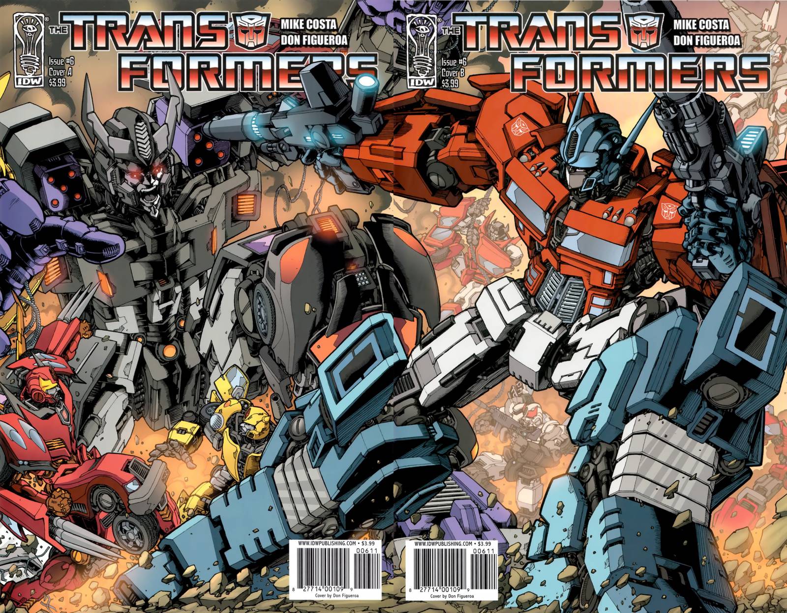 Transformers GENERATION 1 Ongoing #6 COVER A & B