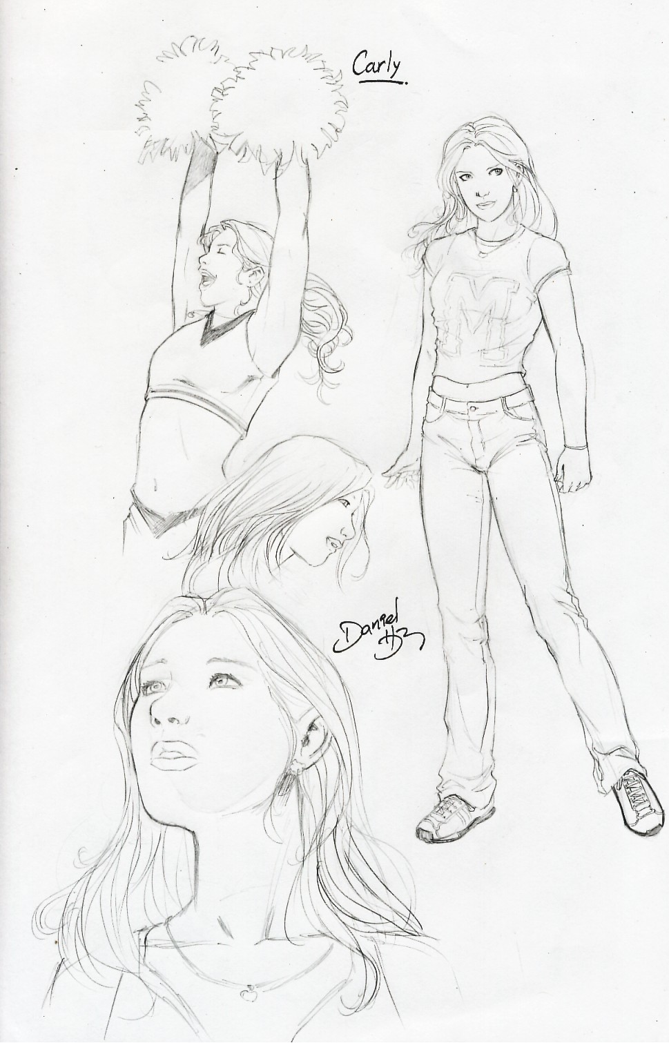 Machine Teen - character design - Carly