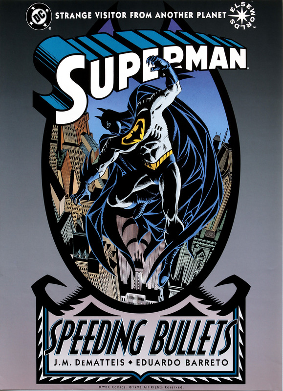 photo DC Comics promotional poster - Speeding Bullets - 1993
