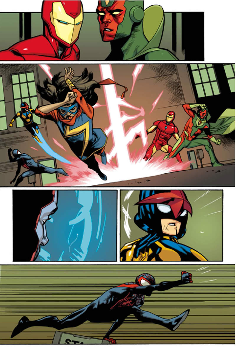 ALL-NEW, ALL-DIFFERENT AVENGERS #9 Preview 3 art by Mahmud A. Asrar